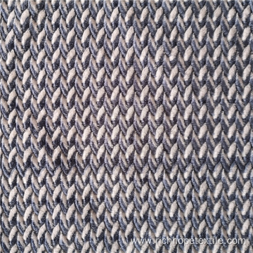 Stripe Pattern Jacquard Cation Flannel Fabric For Blanket